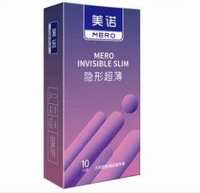 美诺天然胶乳橡胶避孕套（隐形超薄）
